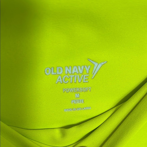 Old Navy Active Bright Yellow Powersoft Leggings - Picture 2 of 6
